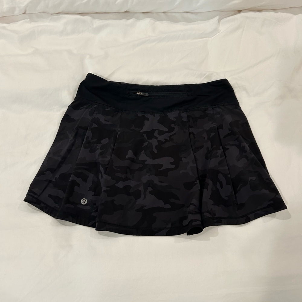 Lululemon Black Camo Skirt